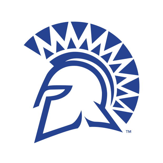 Spartan head logo, blue variant, cell 4