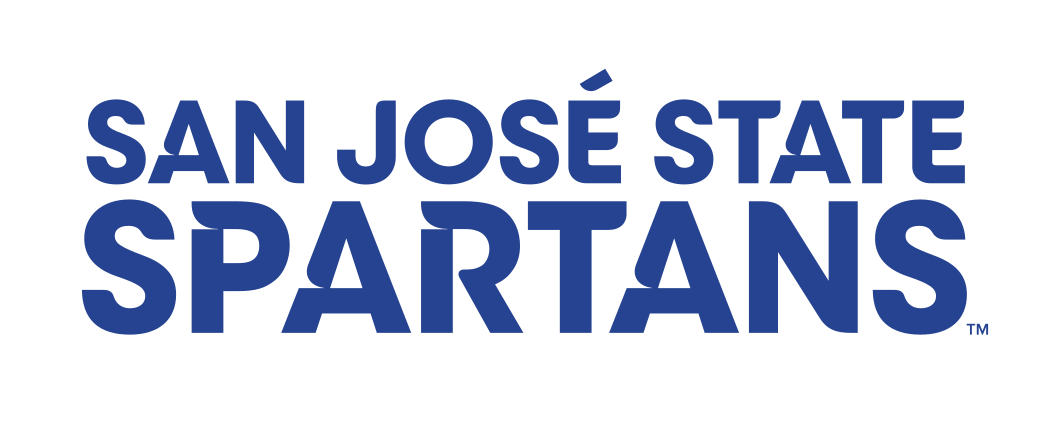 San Jose State Spartans wordmark, blue variant, cell 16