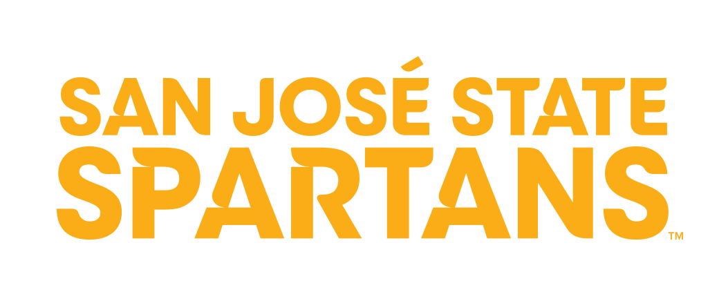 San Jose State Spartans wordmark, gold variant, cell 17