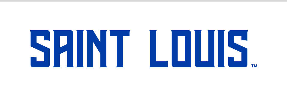 Saint Louis, wordmark, blue variant, cell 17