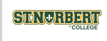 St. Norbert College wordmark, green/gold variant, cell 12