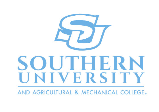 Southern University institutional mark, vertical blue/gold variant, cell 11