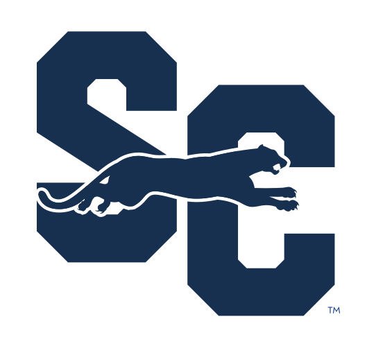 SC lettermark with leaping jaguar silhouette, standard variant, cell 24