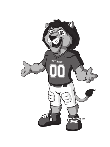 Rocky Mascot, facing forward, black uniform variant, cell 16