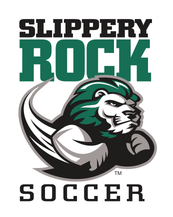 mascot with Slippery Rock Soccer, green/black variant, cell 65