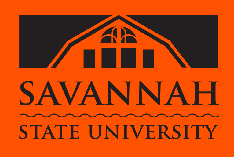 Savannah State institutional mark, black on orange variant, cell 31