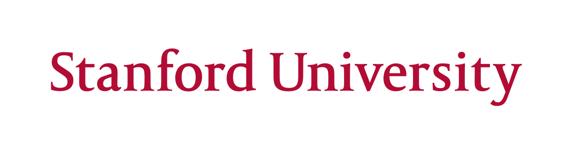 Stanford University wordmark, horizontal red variant, cell 18