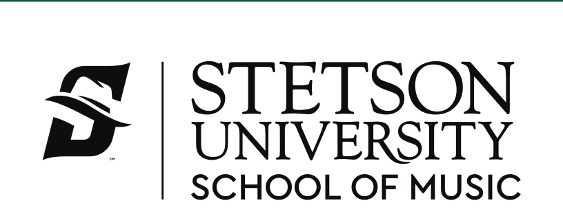 Stetson University School of Music, logo, black variant, cell 102