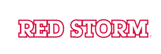 RED STORM wordmark, red with white outline variant, cell 26