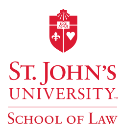School of Law logo, blue variant, cell 151