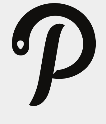 script P, black on light gray variant, cell 41