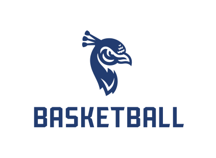 Saint Peter's Basketball, mascot lockup blue variant, cell 52
