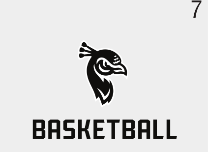 Saint Peter's Basketball, mascot lockup black variant, cell 76