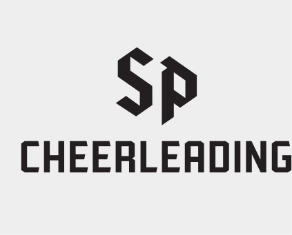Saint Peter's Cheerleading, monogram lockup black variant, cell 113