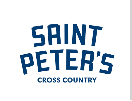 Saint Peter's Cross Country, arched lockup, blue variant, cell 116