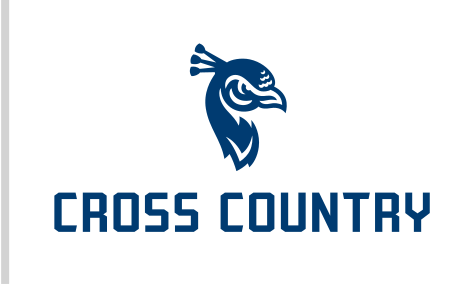 Saint Peter's Cross Country, mascot lockup, blue variant, cell 118