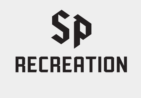 Saint Peter's Recreation, monogram lockup, black/grey variant, cell 185