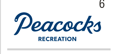 Peacocks Recreation, script lockup, blue variant, cell 162