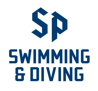 Saint Peter's Swimming & Diving, monogram lockup, blue variant, cell 263
