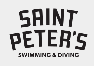 Saint Peter's Swimming & Diving, arched lockup, black variant, cell 284