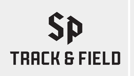 Saint Peter's Track & Field, monogram lockup, black variant, cell 293