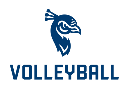 Saint Peter's Volleyball, mascot lockup, blue variant, cell 298