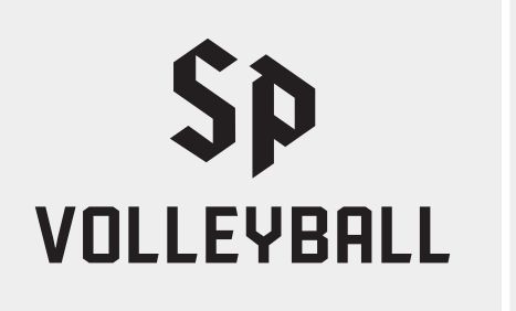 Saint Peter's Volleyball, monogram lockup, black variant, cell 311