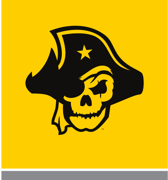 pirate skull, black on yellow variant, cell 38
