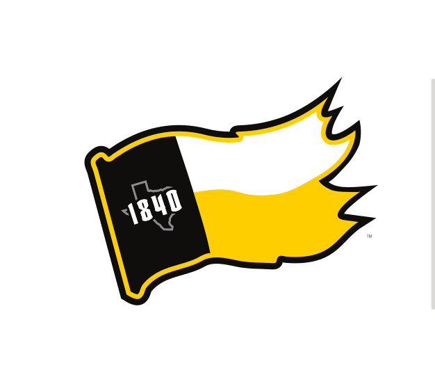 flag with 1840 and Texas outline, full color variant, cell 45