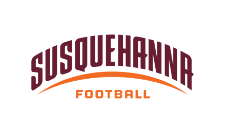 Susquehanna Football wordmark, color on white variant, cell 149