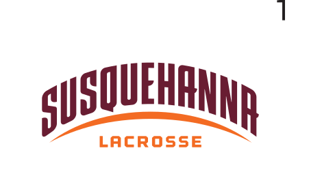 Susquehanna Lacrosse wordmark, color on white variant, cell 154