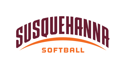 Susquehanna Softball wordmark, color on white variant, cell 163