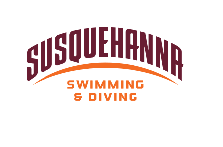 Susquehanna Swimming & Diving wordmark, color on white variant, cell 166