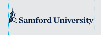 Samford University logo, horizontal, color variant