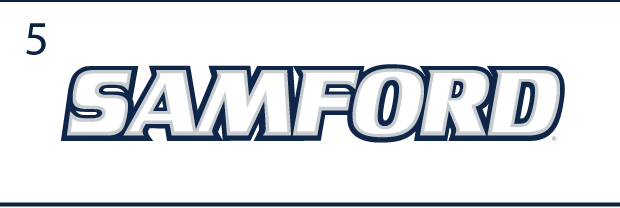 SAMFORD wordmark, full color variant, cell 25