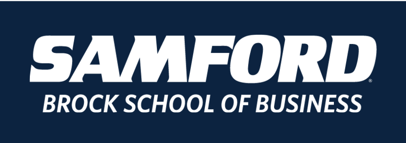 SAMFORD BROCK SCHOOL OF BUSINESS, reverse, crossover solid variant, cell 45