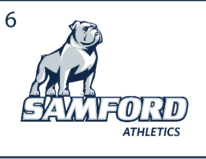 Samford Athletics Bulldog Logo, Navy outline variant, cell 46