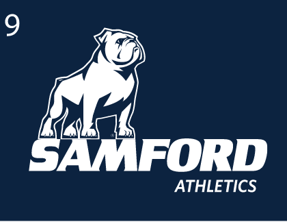 Samford Athletics Bulldog Logo, Solid white variant, cell 49