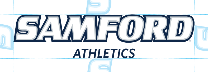 Samford Athletics logo, primary, horizontal, color variant