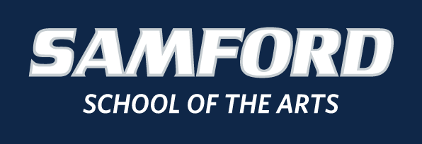 SAMFORD SCHOOL OF THE ARTS, full-color on navy variant