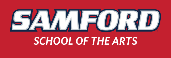 SAMFORD SCHOOL OF THE ARTS, full-color on red variant