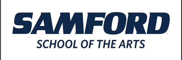 SAMFORD SCHOOL OF THE ARTS, one-color navy on white variant