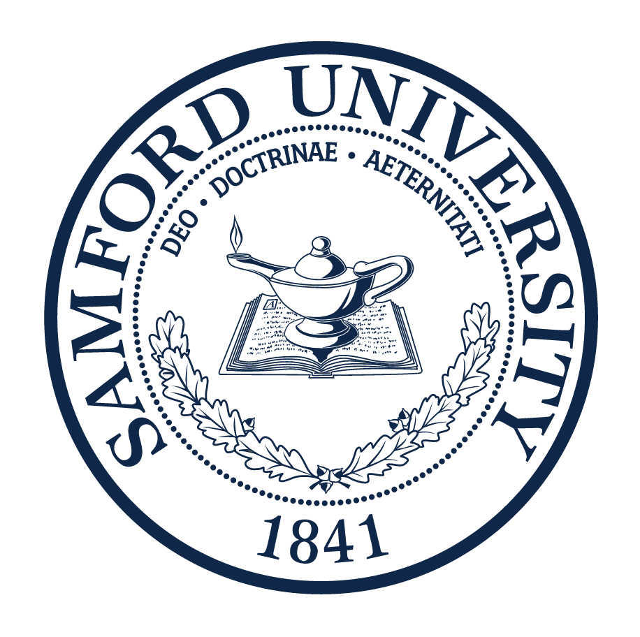Samford University Seal, navy variant