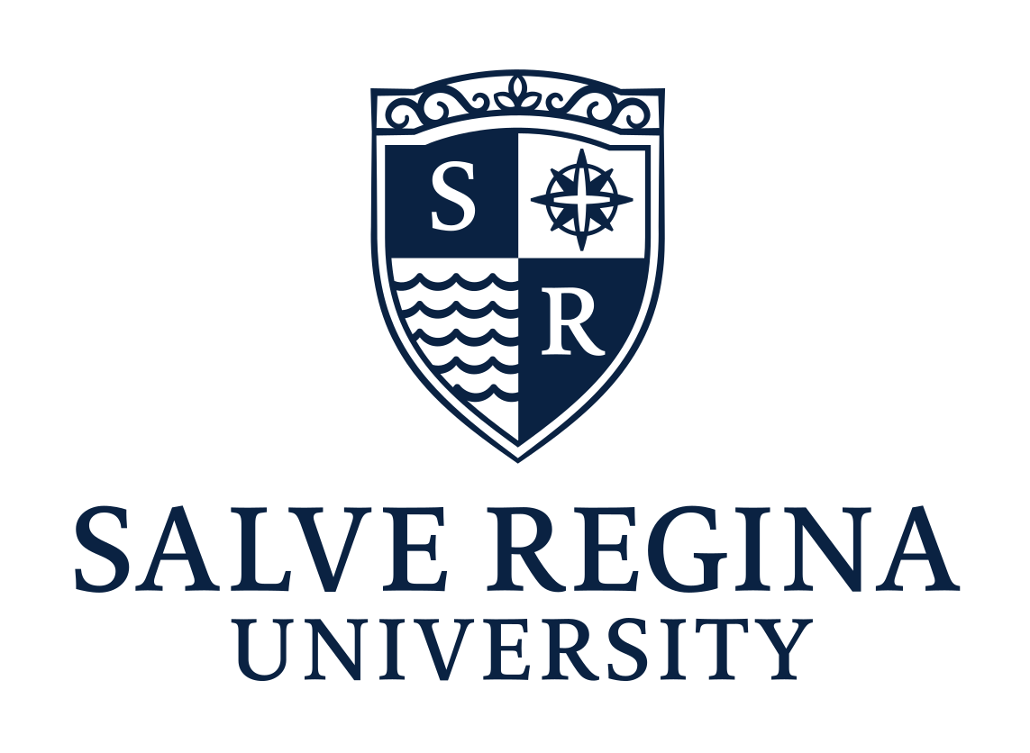 Salve Regina University logo, stacked, color variant, cell 1