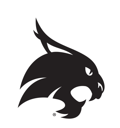 Bobcat head, black/white variant, cell 3