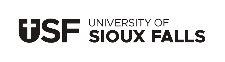 USF logo, horizontal, black variant, cell 7