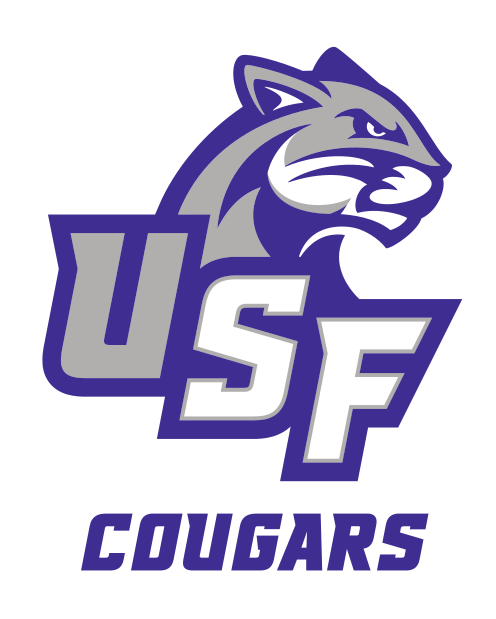 USF cougar head with COUGARS, full color variant, cell 21