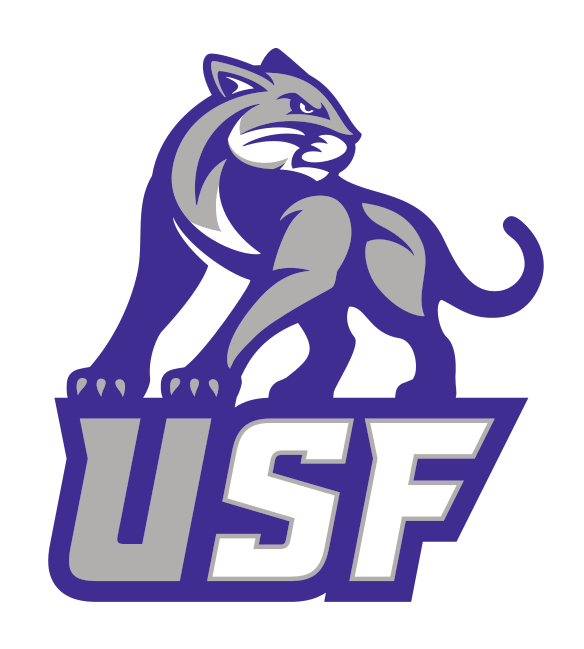 full cougar mascot on USF, full color variant, cell 28