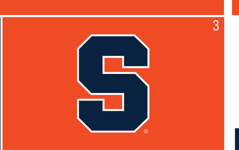 'S' lettermark, orange with blue outline on orange variant, cell 3