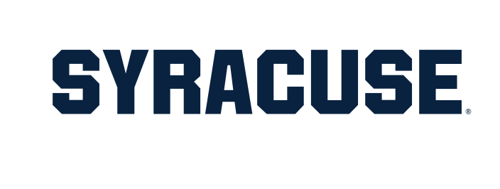 SYRACUSE wordmark, blue variant, cell 16